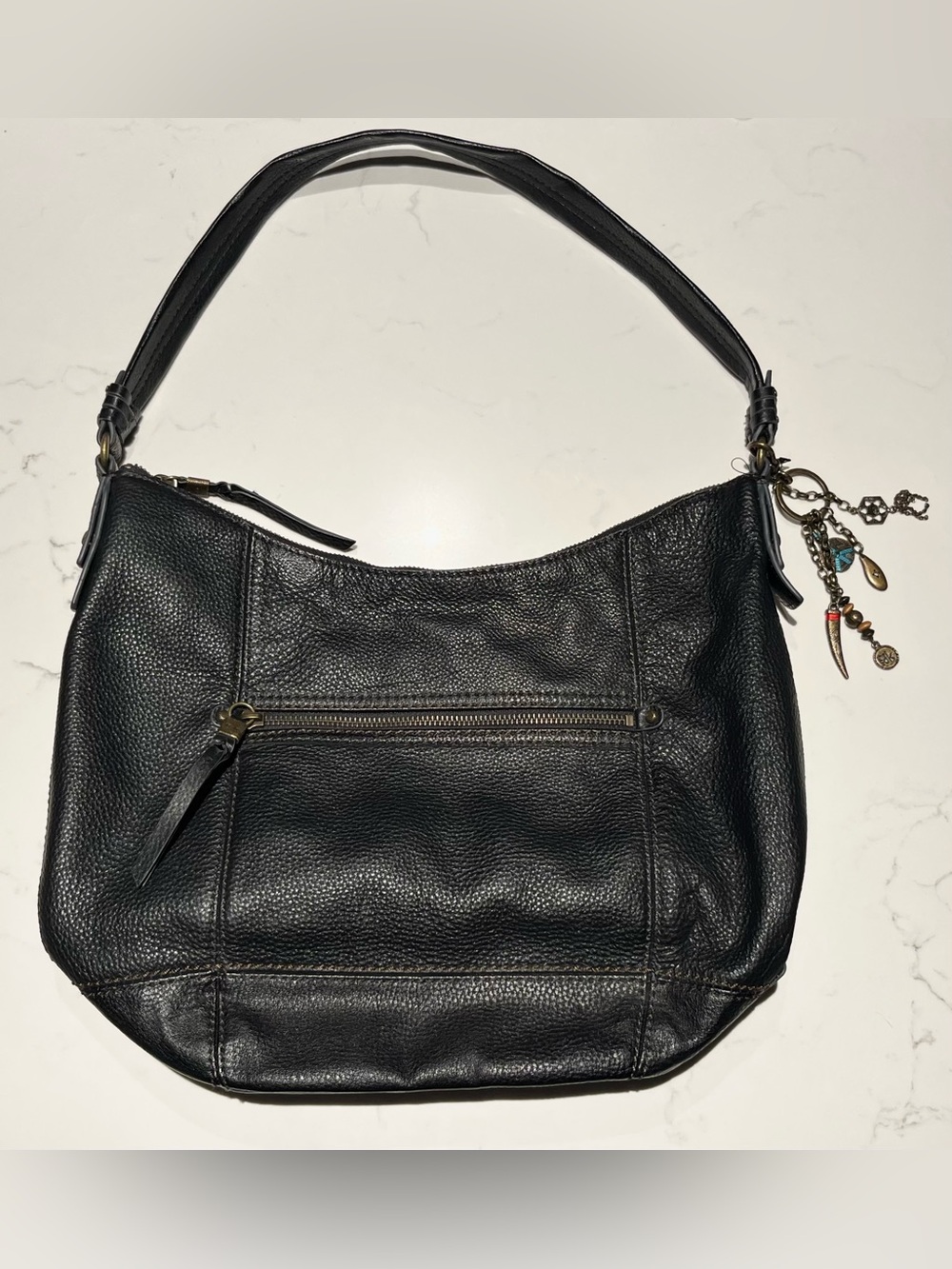 The SAK • Black Leather Sequoia Hobo Shoulder Bag